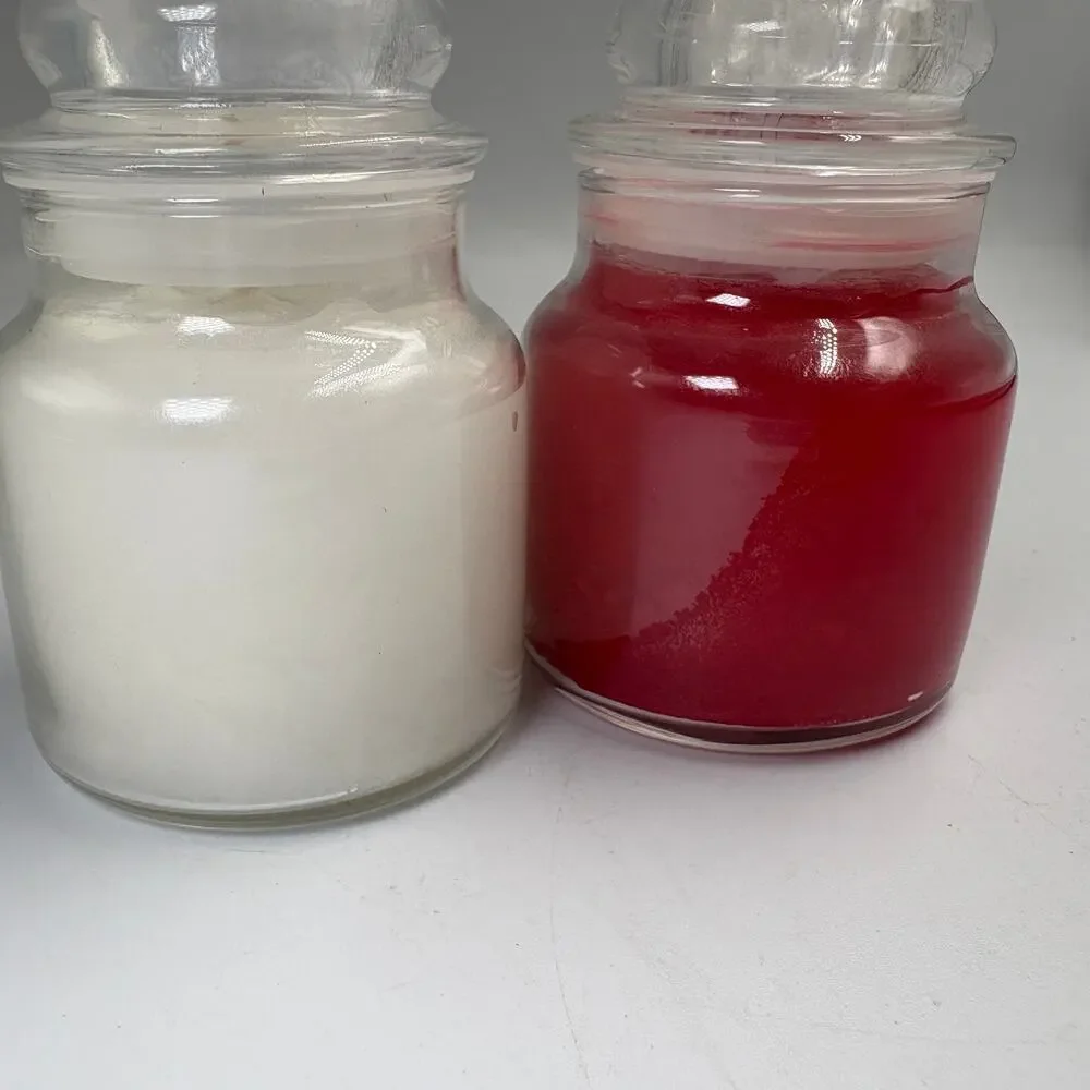 Yankee Candle North Pole Candy Cane Lane 3.7 oz Small Jar Lot 2 Unburned